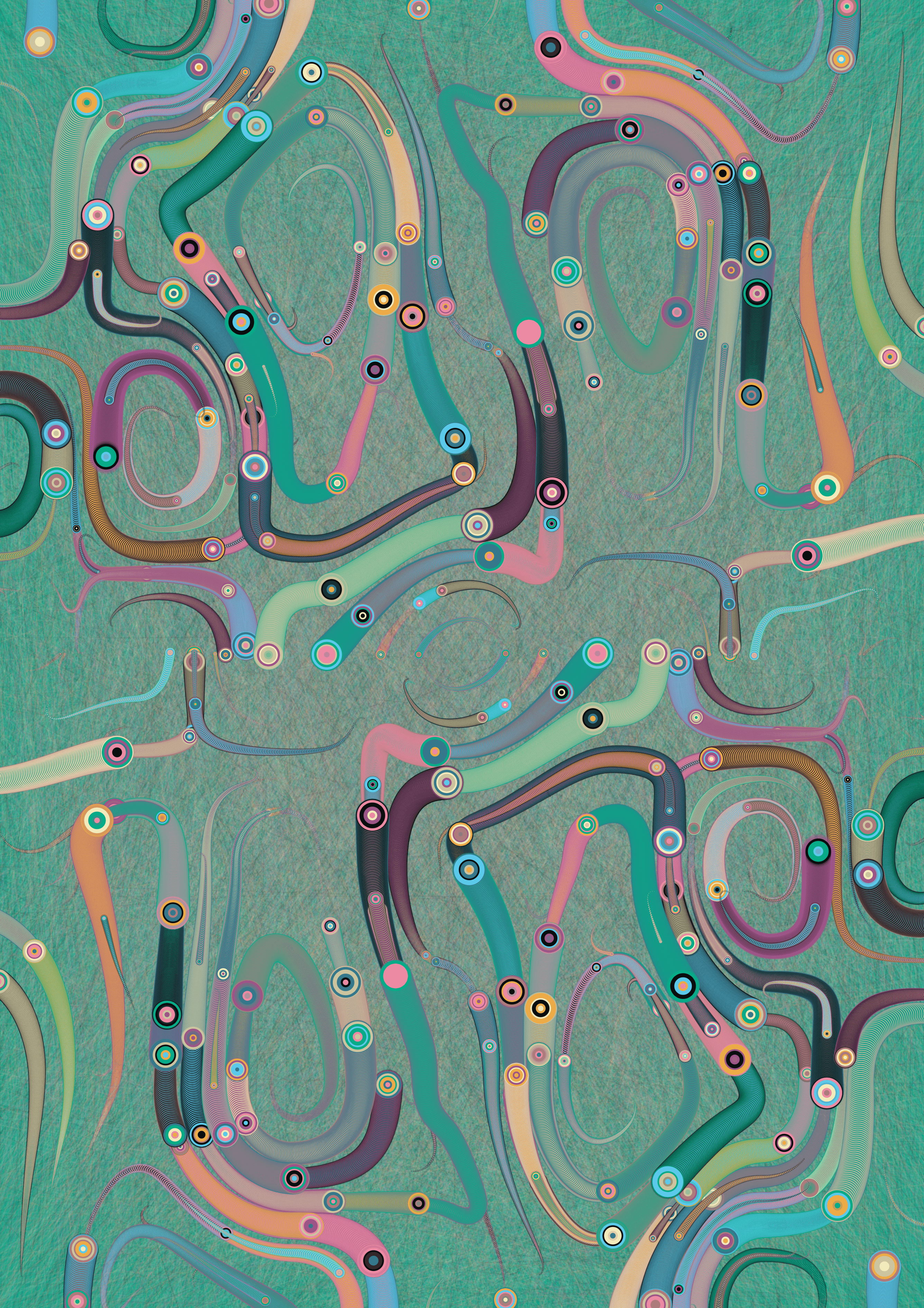 symmetriClew - symmetrical flowing shapes